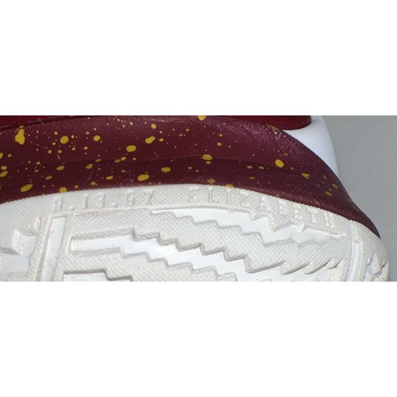 Nike ID 3 Kyrie Azurie Elizabeth Women Red Gold White Basketball Shoes Size 9.5 - Picture 12 of 16